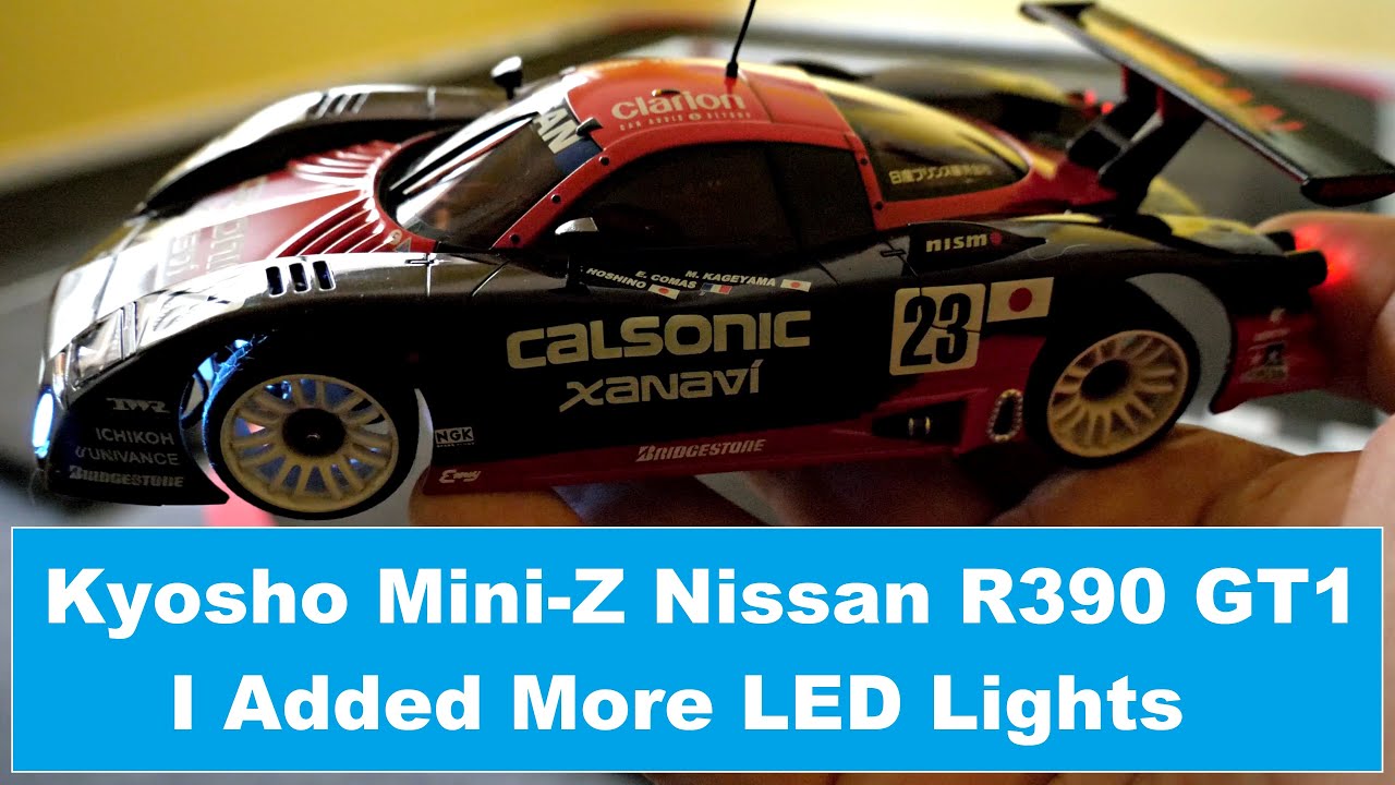 Kyosho Mini-Z Nissan R390 GT1 Le Mans 1997 102mm LM - More LED