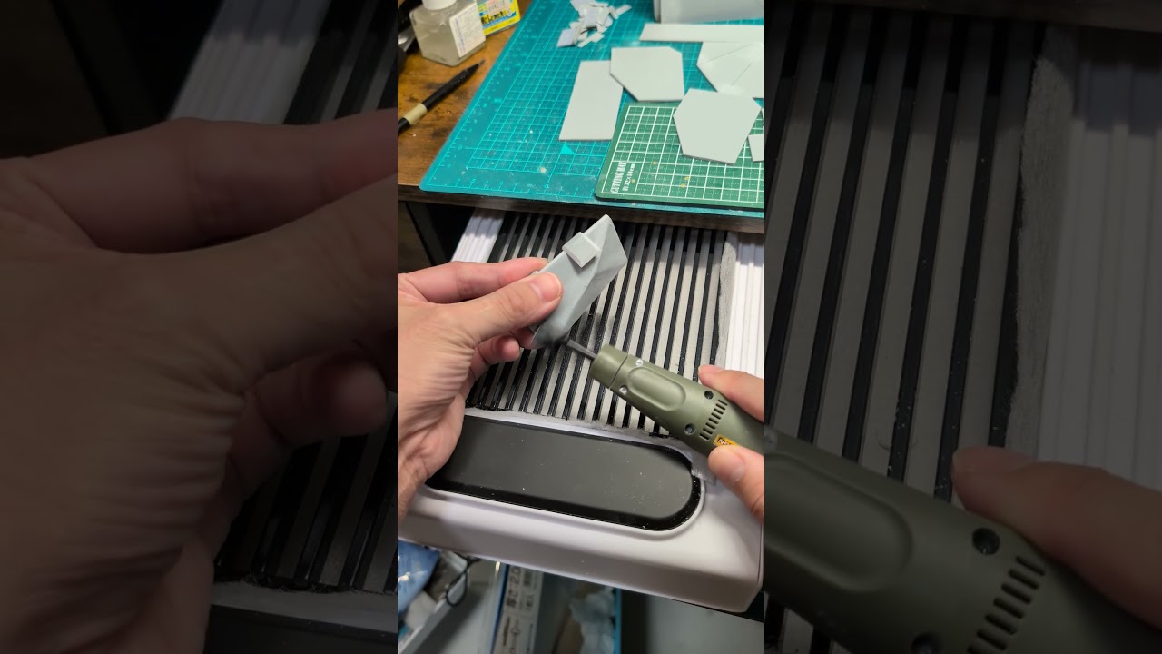 工具レビュー】ネイル集塵機をプラモデル制作に転用、ペンサンダー粉