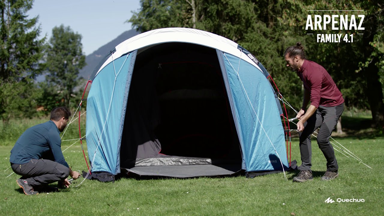 大好評！】ケシュア ファミリーテント ポール式 ARPENAZ FAMILY 4.1