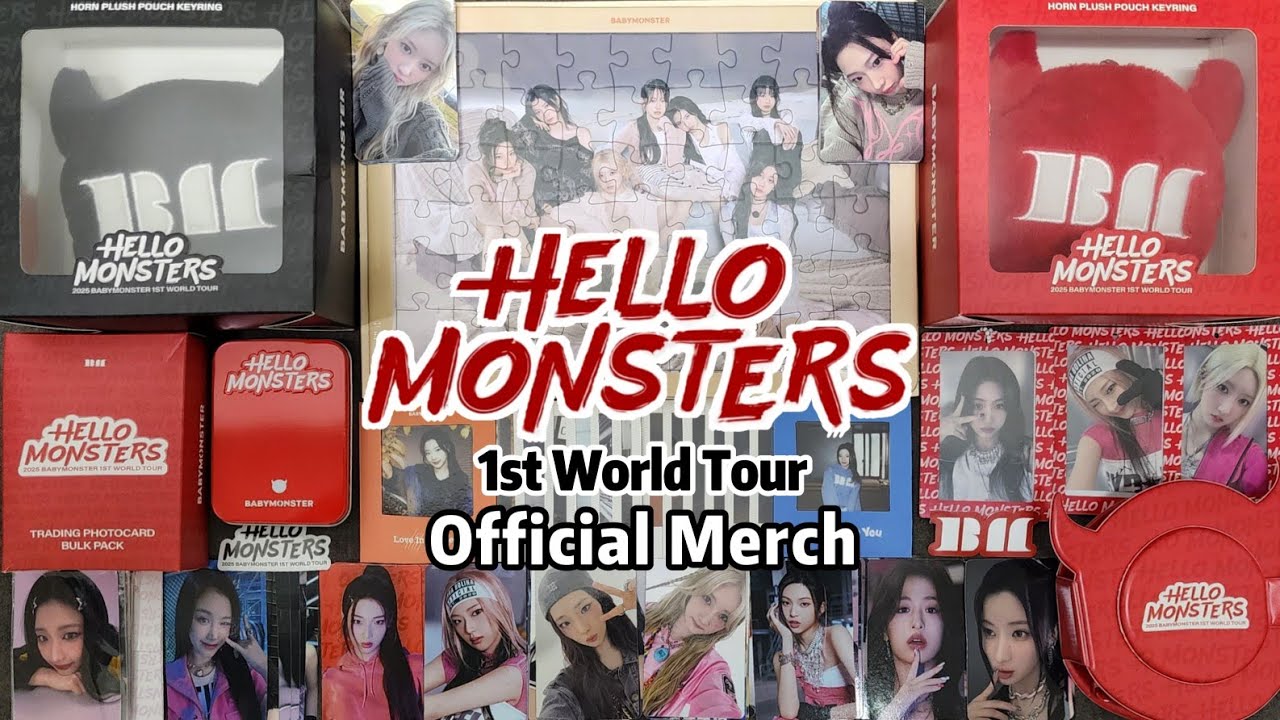 Unboxing] BABYMONSTER - 1st World Tour 'HELLO MONSTERS' Merch MD