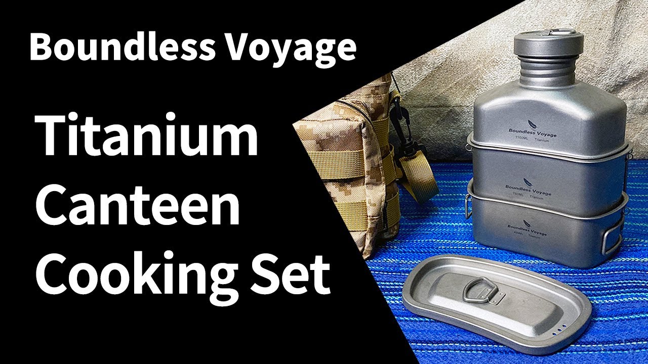 Boundless Voyage「チタンキャンティーンクッキングセット」キャンプ