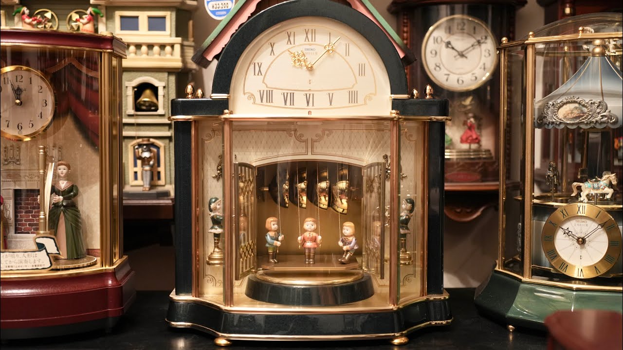 からくり時計 SEIKO EMBLEM HW420G AUTOMATON CLOCK - YouTube