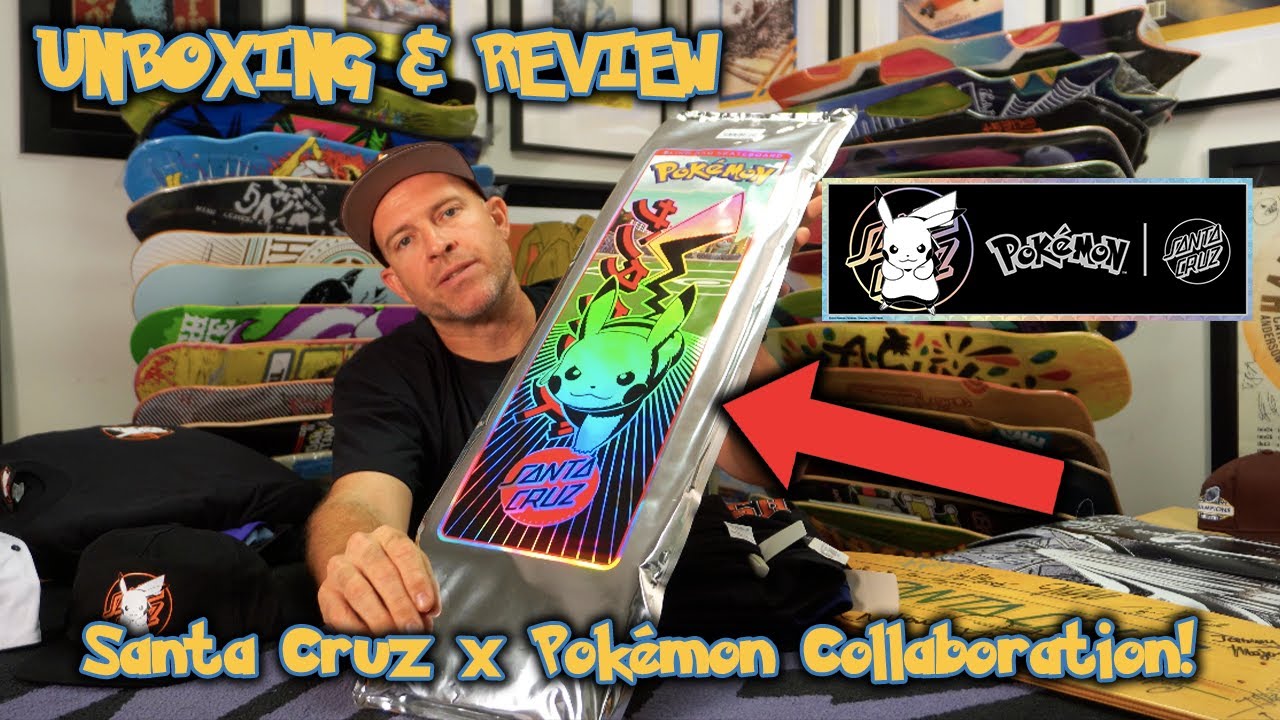 UNBOXING & REVIEW: Santa Cruz x Pokémon Collaboration! 🛹🔥 - YouTube