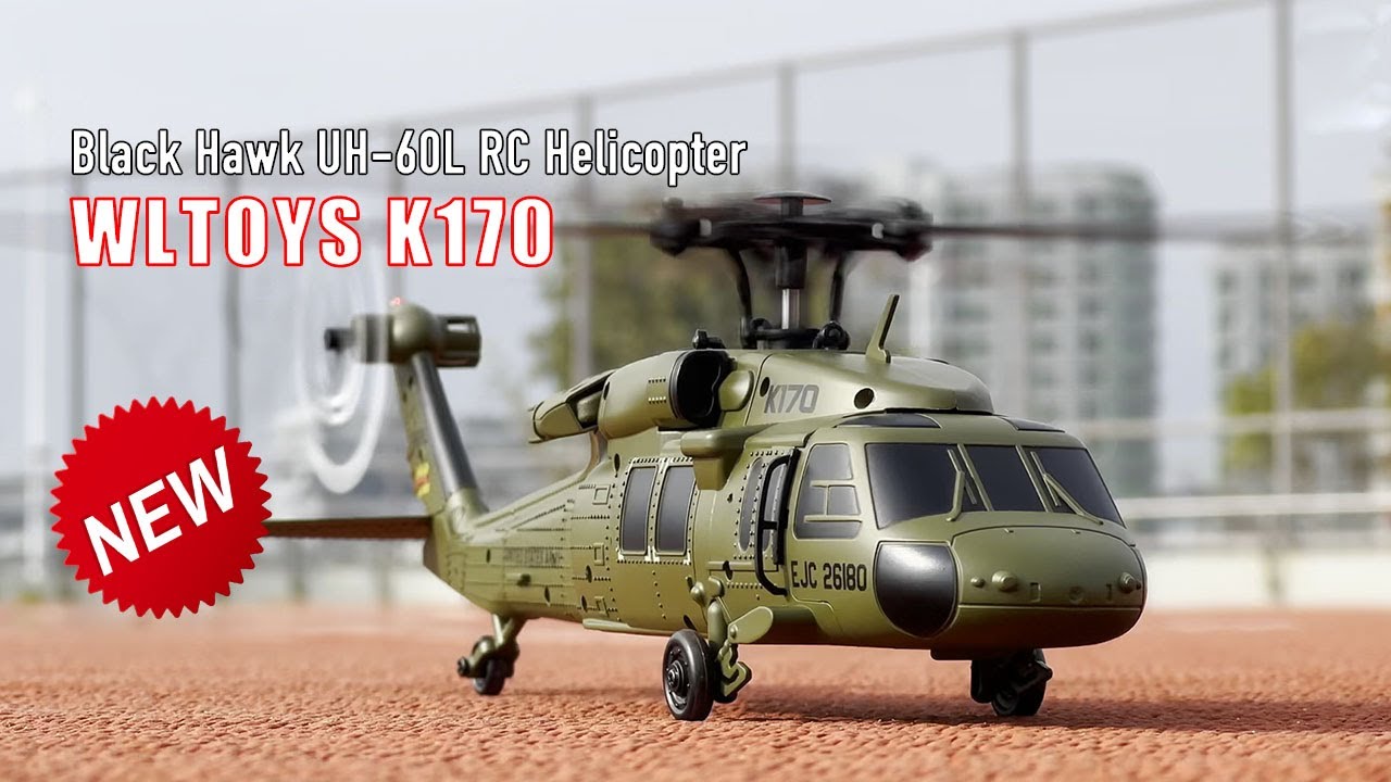 Wltoys K170 Black Hawk UH-60L RC Helicopter Brushless Fixed Height