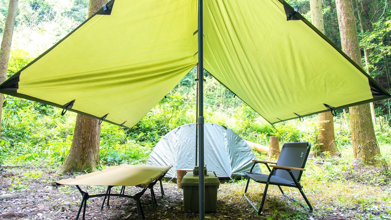 タープ内のレイアウト紹介【DD Tarp 3m×3m】 - YouTube