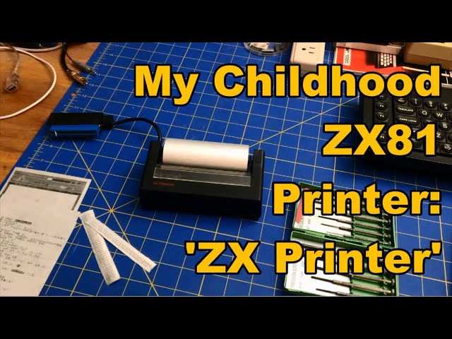 A Rare 80's Spark Printer: Exploring My Childhood ZX Printer - YouTube