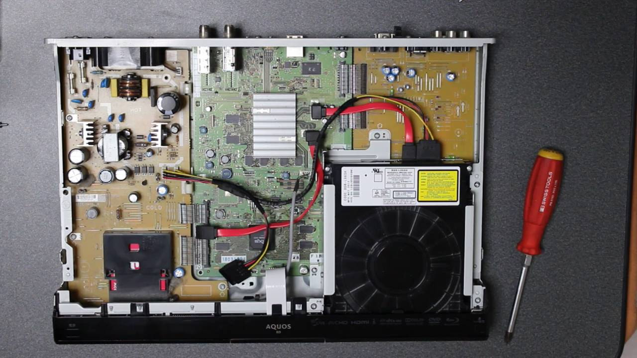 シャープブルーレイ（BDレコーダー）BD-HDS63 分解 HDD・ドライブ