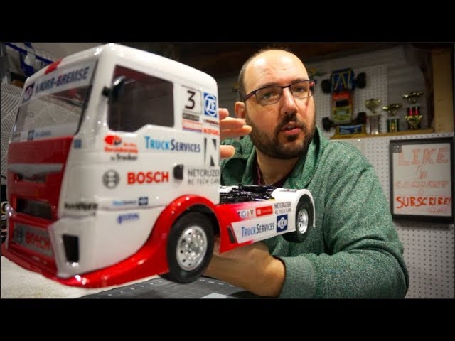 FIRST DRIVE! Tamiya Team HAHN Racing MAN TGS Euro Truck [TT01-E