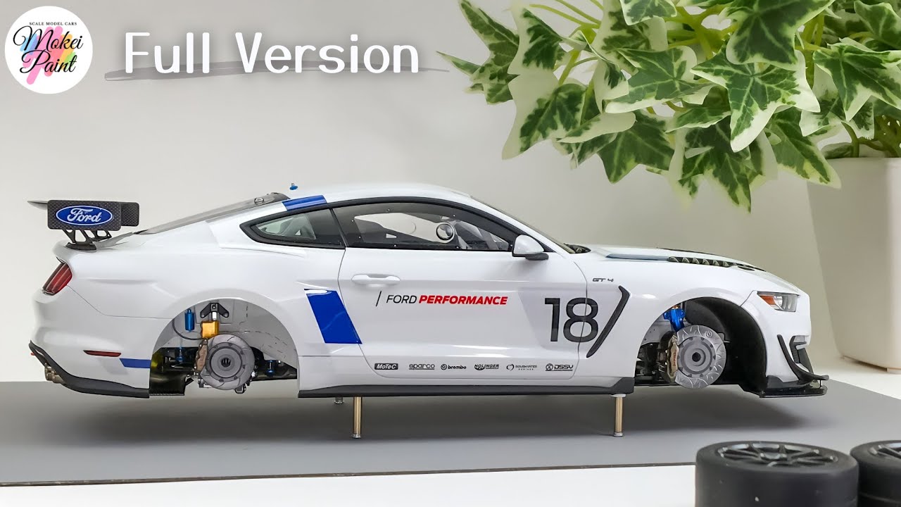 Tamiya Ford Mustang GT4 1/24 Scale Model Build Full Version - YouTube