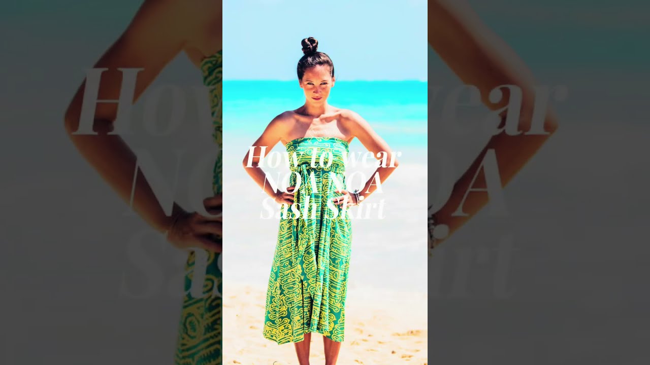 12 ways! How to wear NOA NOA Sash Skirt - YouTube