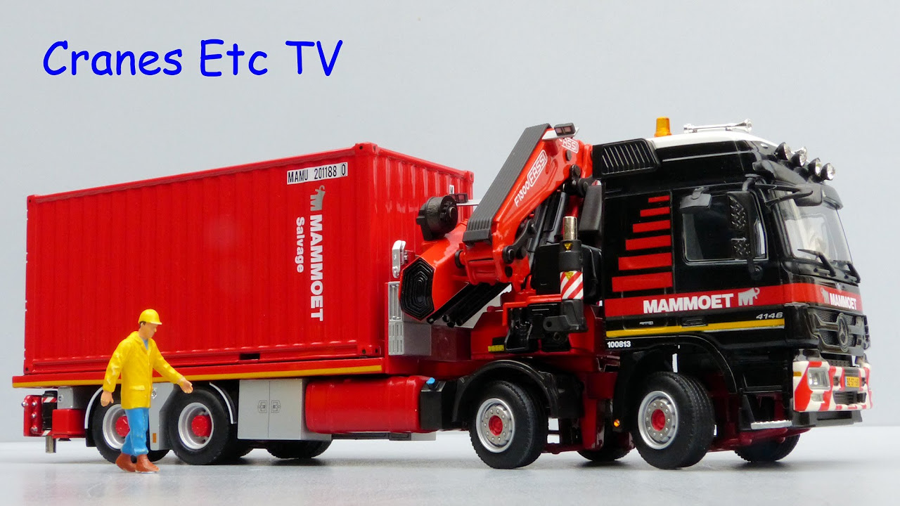 WSI Mercedes-Benz Actros Flatbed and Container 'Mammoet' by Cranes