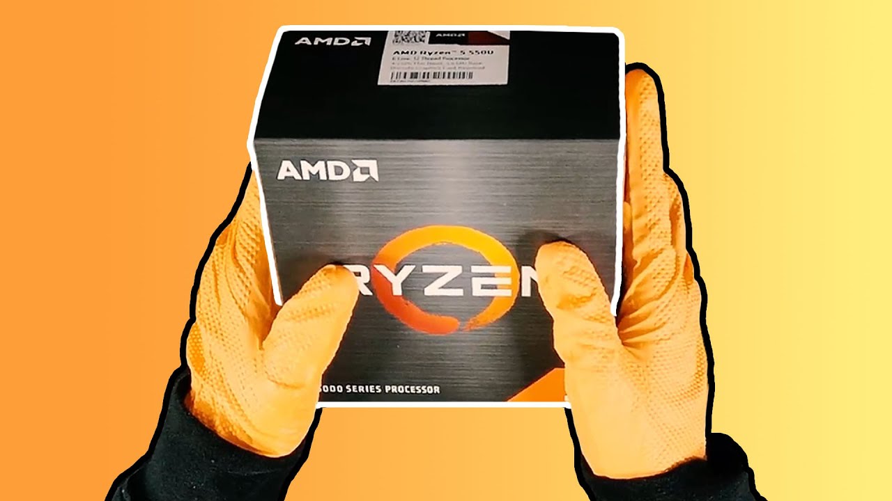 AMD Ryzen 5 5500 CPU Relaxing Unboxing - YouTube