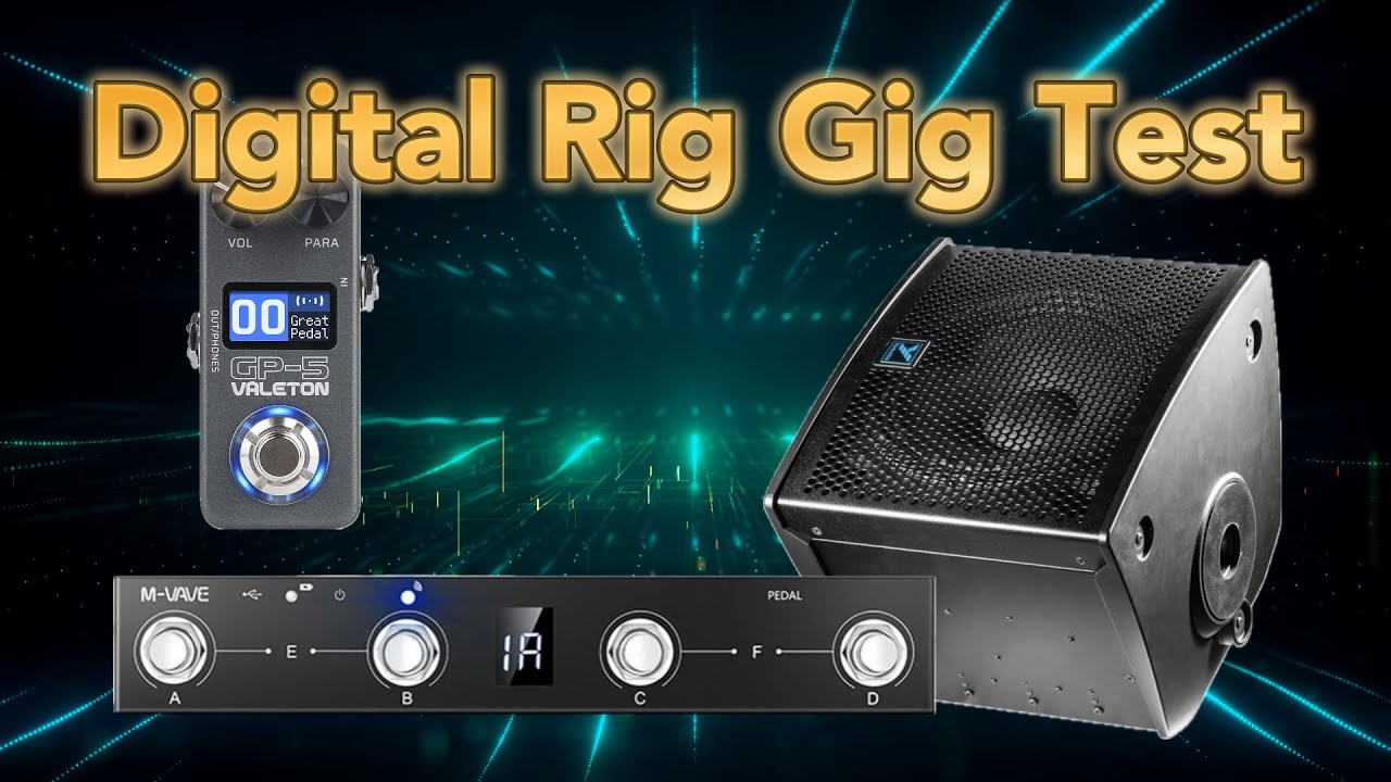 Valeton GP5 and M-VAVE Chocolate LIVE GIG TEST with PA Speaker