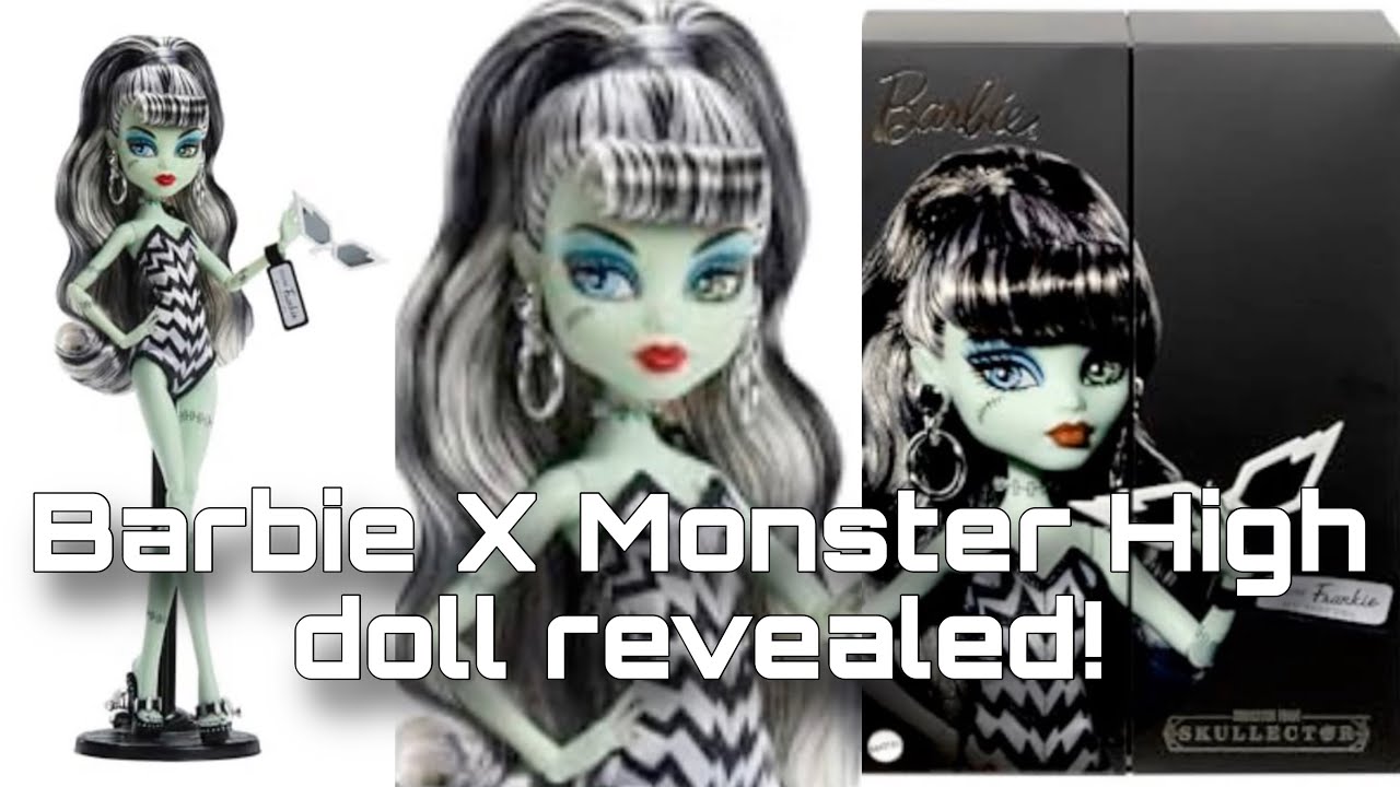 MONSTER HIGH NEWS! Barbie X Frankie doll revealed! Mattel 80th
