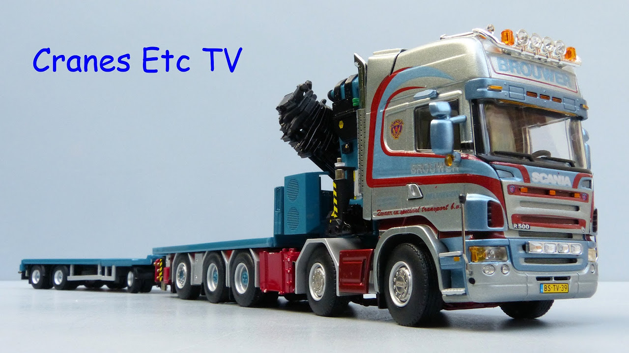 WSI Scania R Flatbed + Palfinger PK150002 'Brouwer' by Cranes Etc