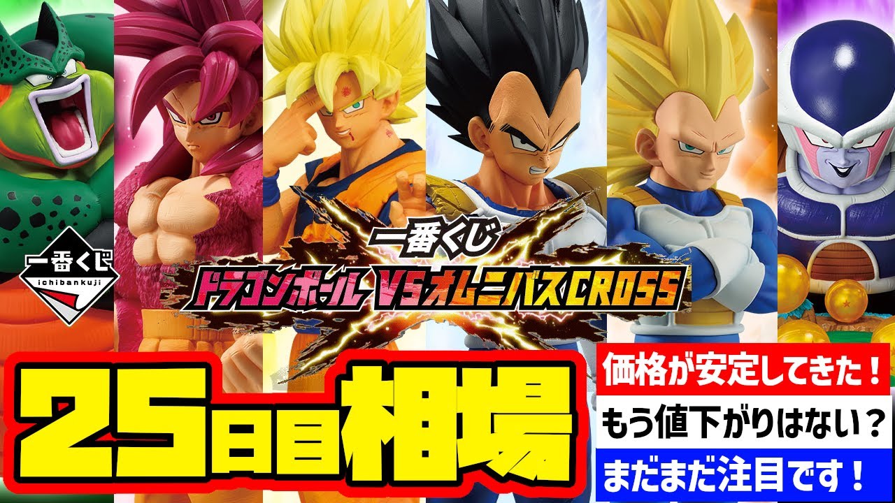 相場情報】25日目相場！一番くじ ドラゴンボール VSオムニバスCROSS 一