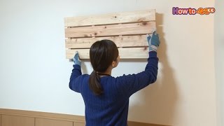 すのこで作る壁面収納【コメリHowtoなび】 - YouTube