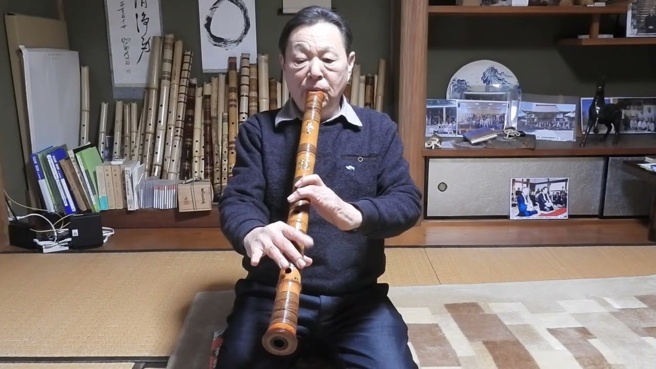 160 尺八二尺一寸管銘林？読めませんなか