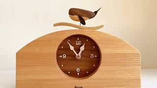 KICORI【くじらの時計】【送料無料】木の時計 信州 木製 とけい ウッド