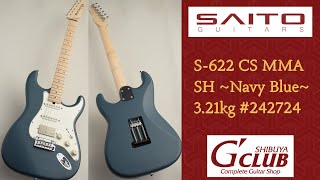 SAITO GUITARS S-622 CS MMA SH ~Navy Blue~ 3.21kg #242724（新品特価