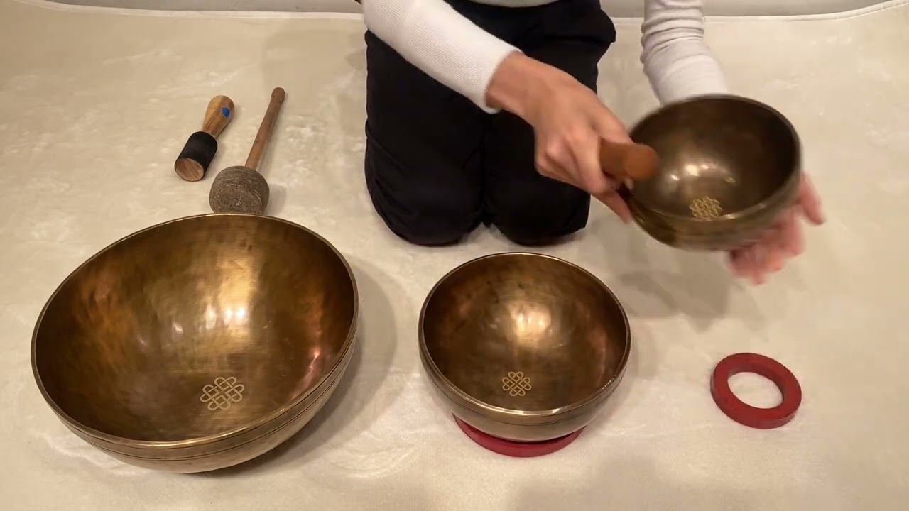 新・鍛造スペシャル・シンギングボウル3点セット（小・中・大）『陽の