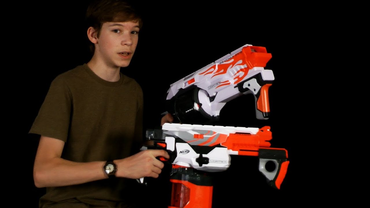 Nerf Vortex Pyragon vs Revonix 360 - Comparison and Shooting - YouTube
