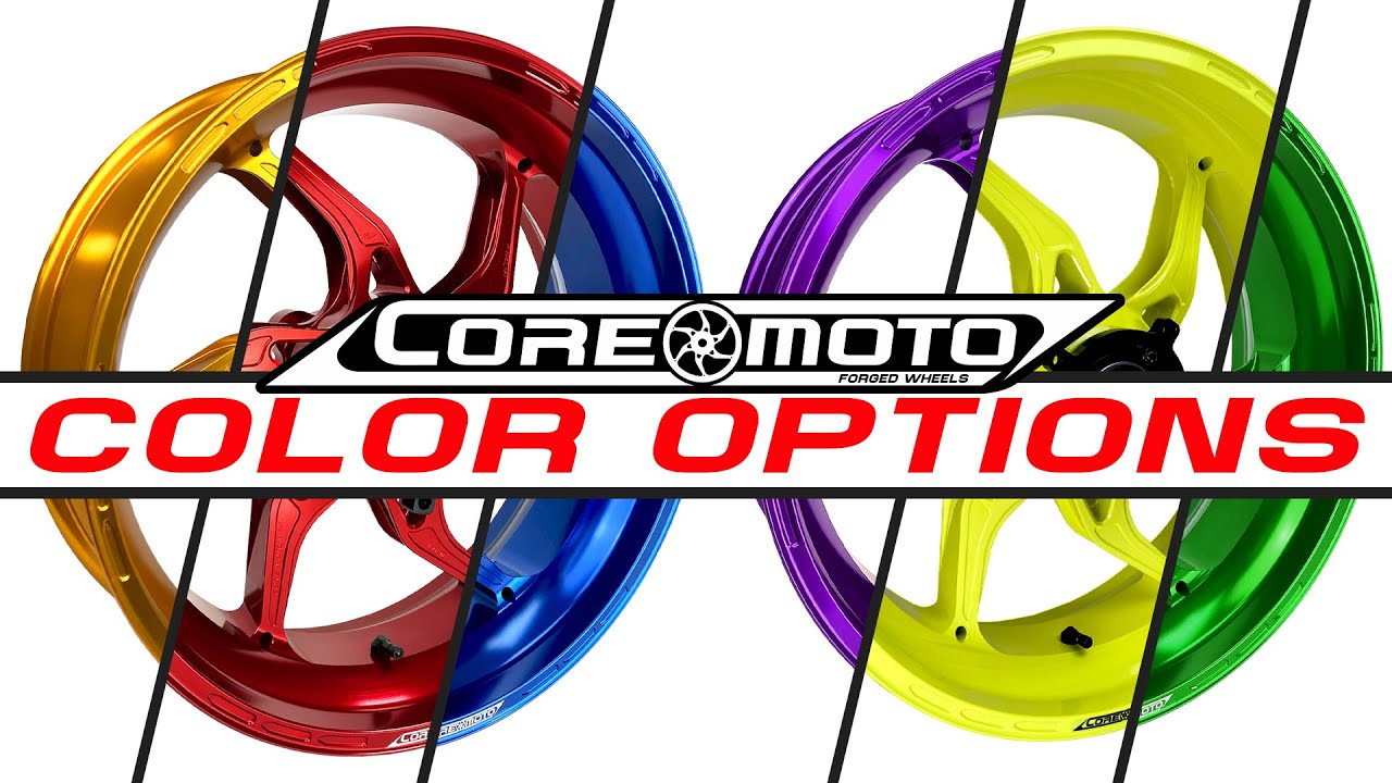 Satin Gold Core Moto Apex-6 Lightest forged motorcycle wheels for ZX14