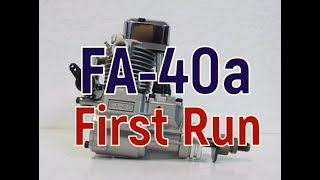Saito FA-40a First Run - YouTube