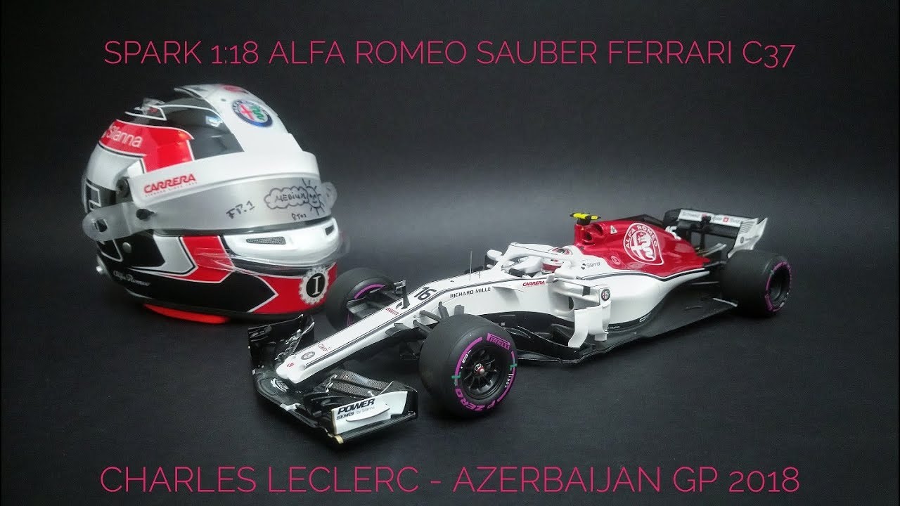 REVIEW Spark 1:18 Alfa Romeo F1 C37 - Ferrari 2018 Azerbaijan GP