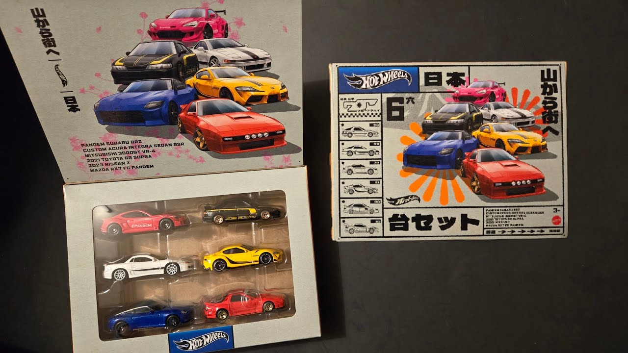 Opening Hot Wheels Japanese Car Culture Import JDM 6 Pack - YouTube