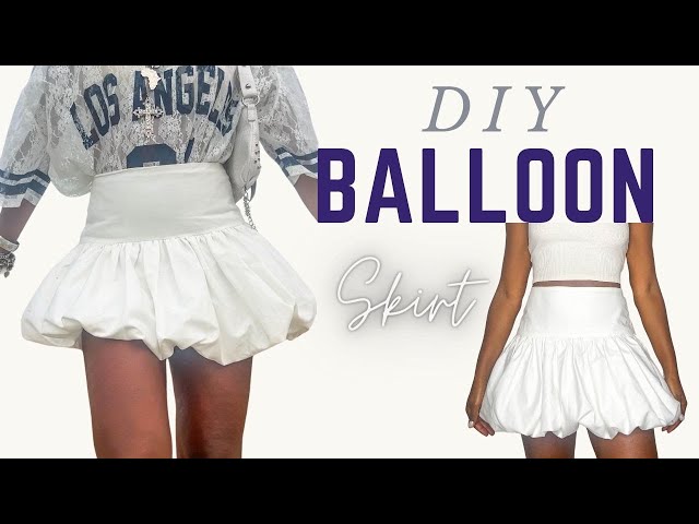 DIY Balloon Skirt + pattern - YouTube