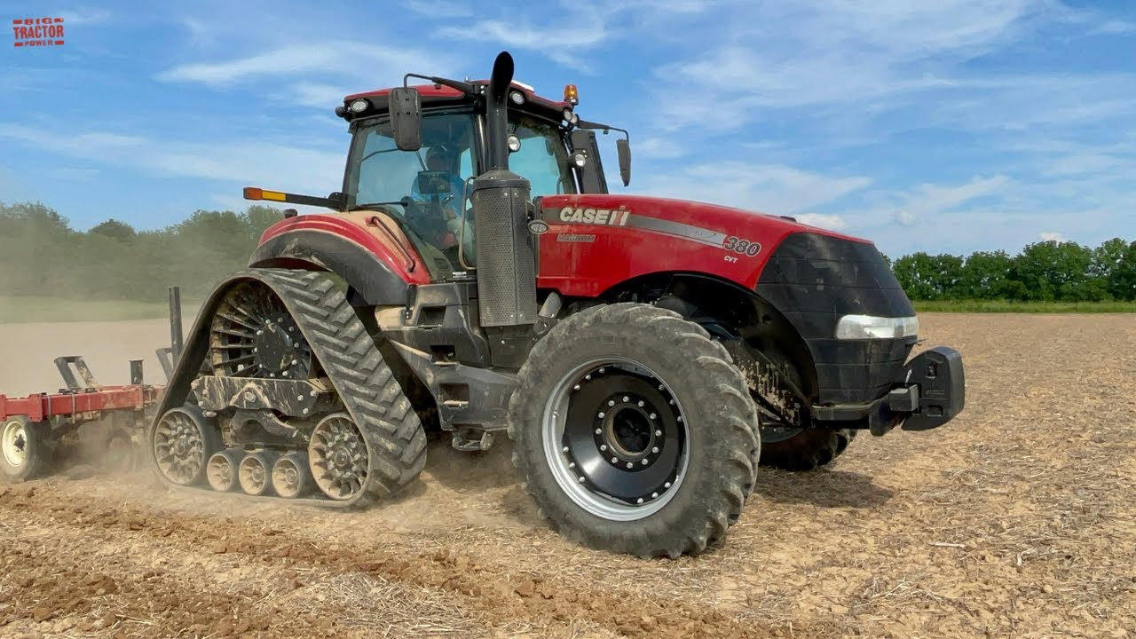 CASE IH 380 CVT ROWTRAC MAGNUM Tractor Deep Sub Soiling - YouTube