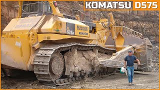KOMATSU D575A: The King of Construction and Mining Sites - YouTube