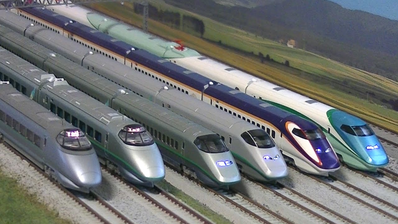 Nゲージ 新幹線「つばさ」6種類 400系旧塗色～E3新塗色・とれいゆ