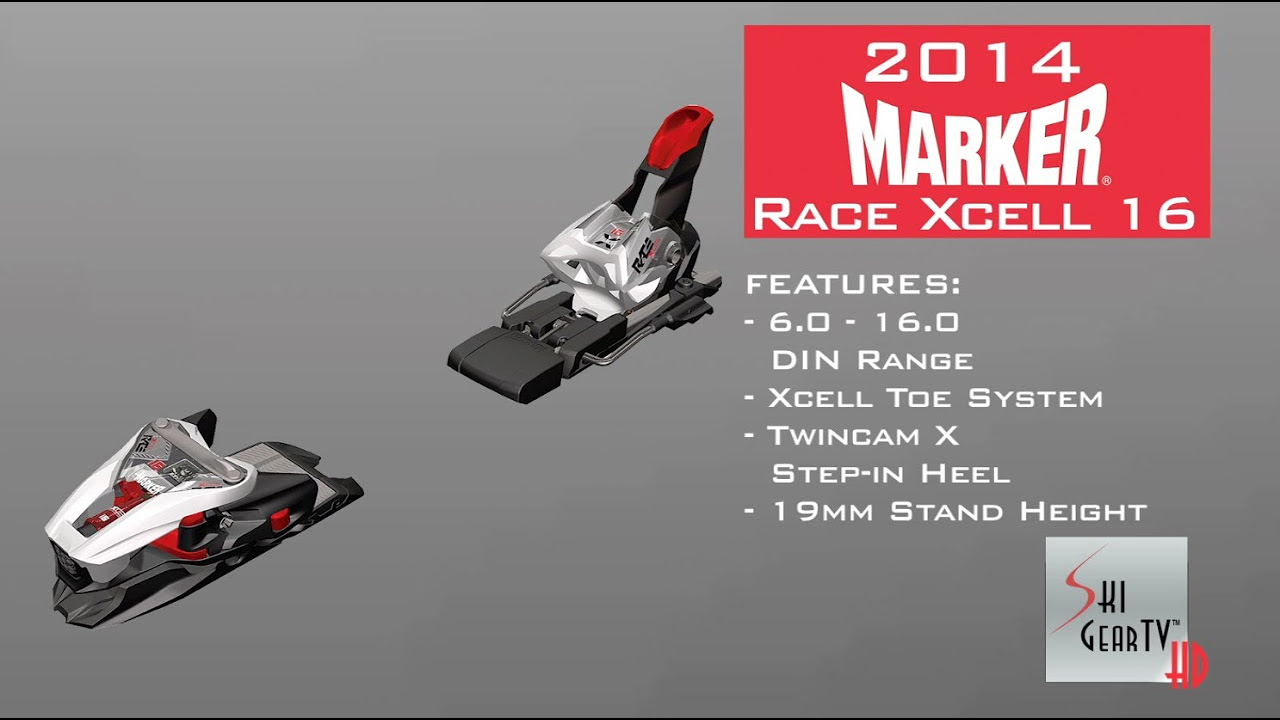 2014 Marker Race Xcell 12 And 16 Alpine Ski Bindings - YouTube