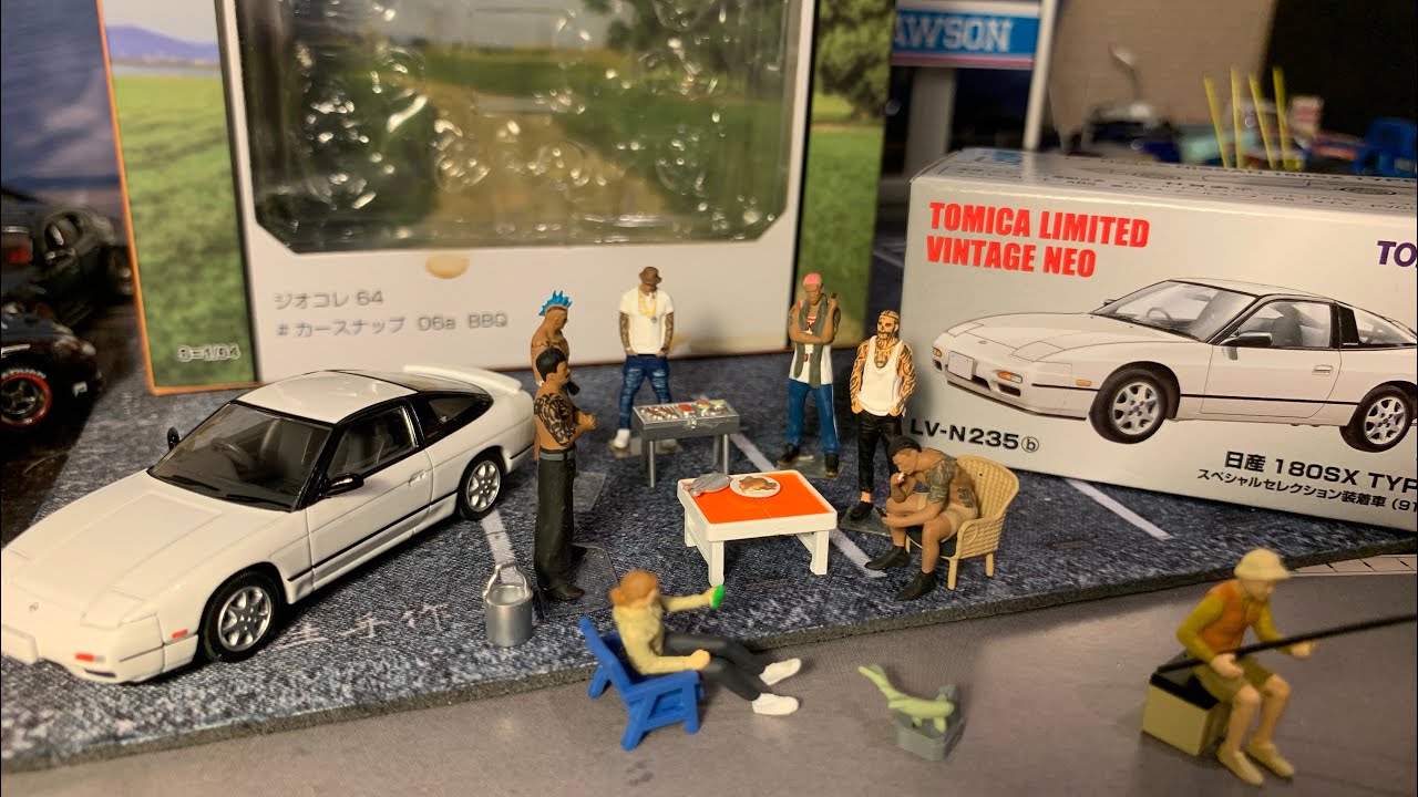 トミカリミテッドヴィンテージネオ 180SX中期型、ジオコレバーベキュー