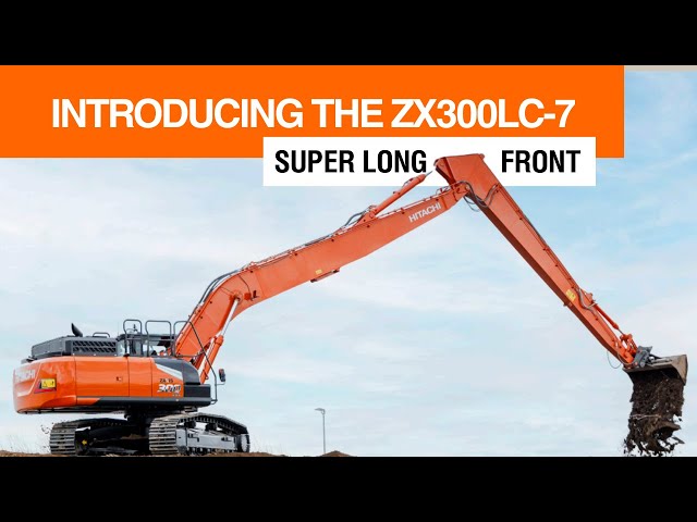 Introducing the ZX300LC-7 super long front - YouTube