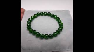高品質]クロムダイオプサイトブレスレット（約7.5mm玉） - 埼玉県吉川
