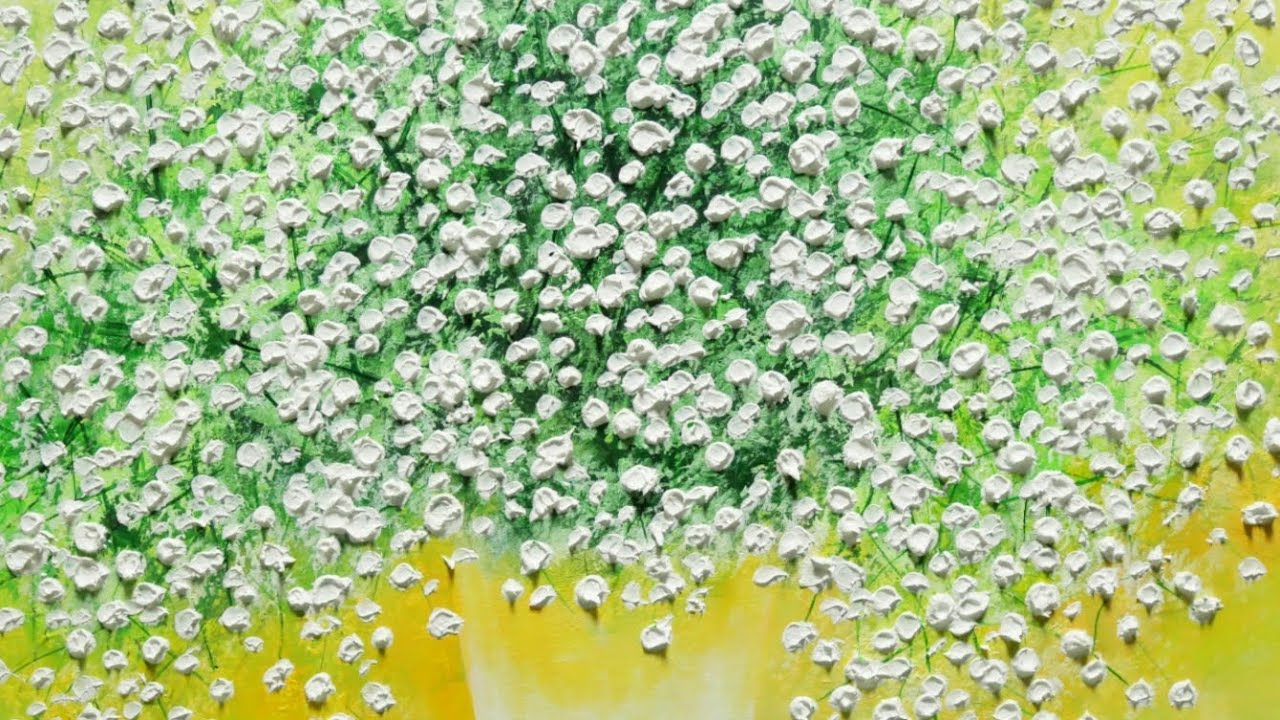 カスミソウ】#油彩画 #芸術 #油絵 #絵 #アート #oilpainting #oil