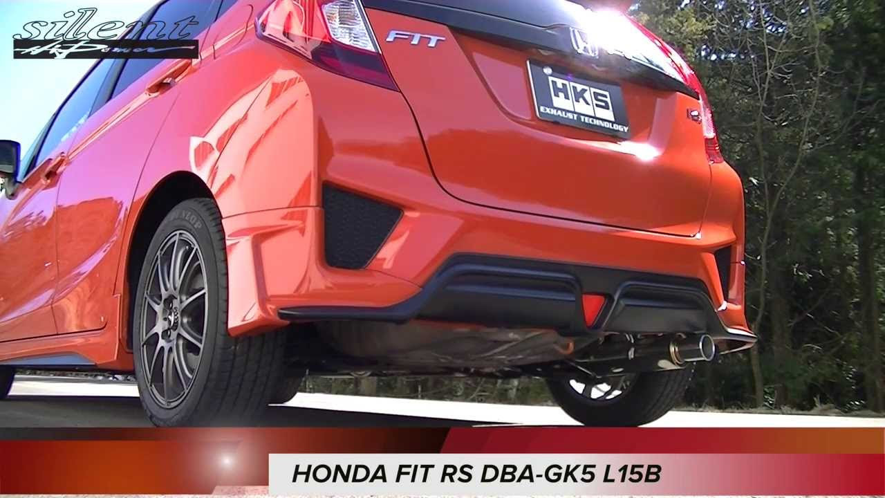 HONDA FIT GP5/GK5/GK3 HKS Silent Hi-power Muffler - YouTube