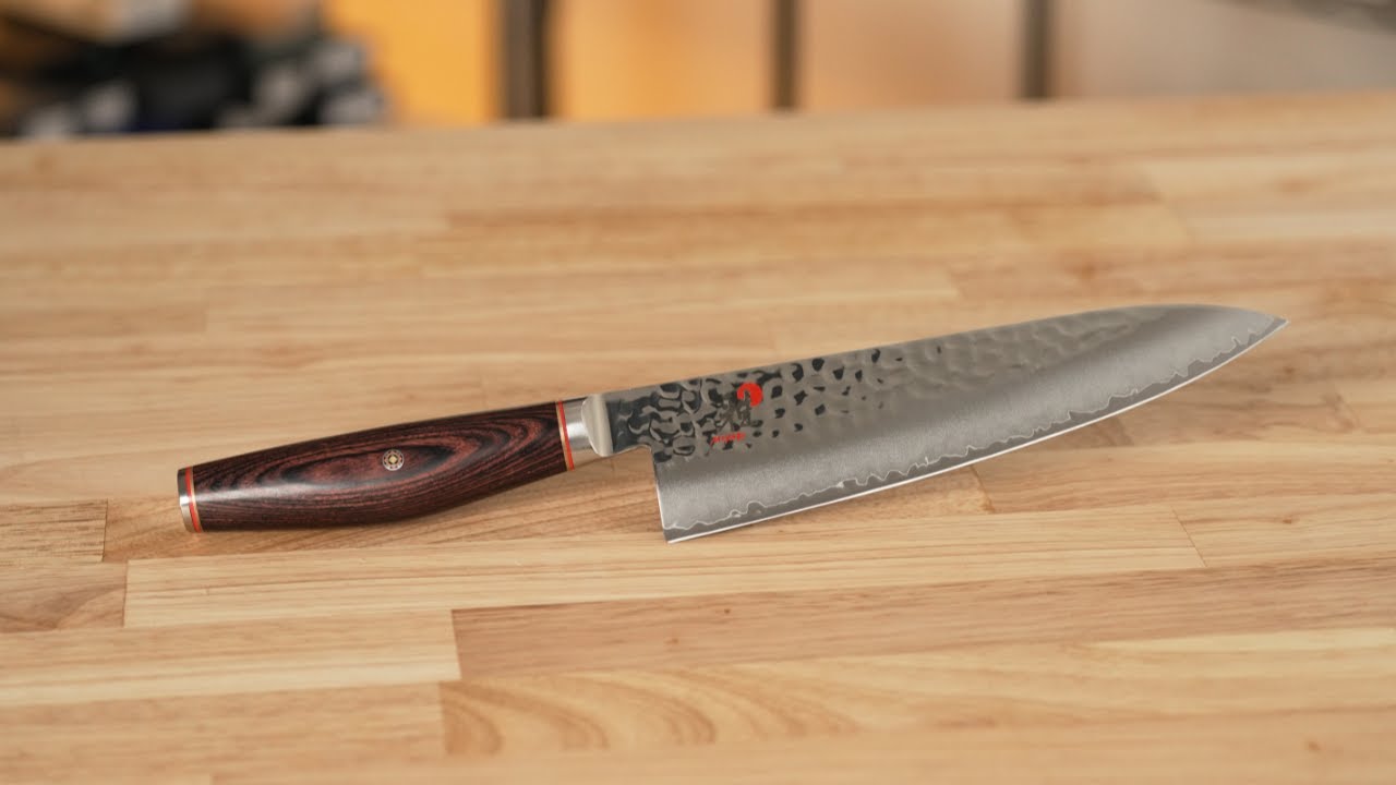 Miyabi Artisan Japanese Knives: The GIRTHIEST Handle Yet! - YouTube