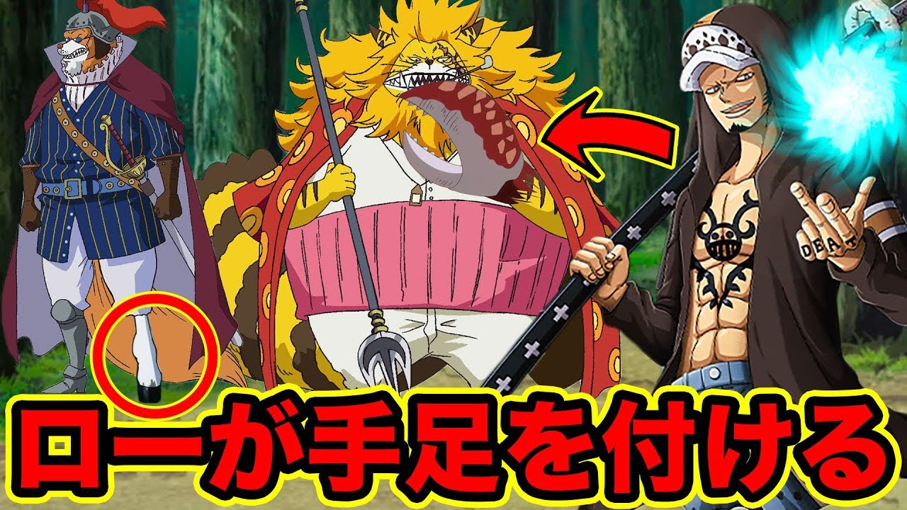 ワンピース】ジャックに拷問されたイヌアラシ・ネコマムシの手足が復活