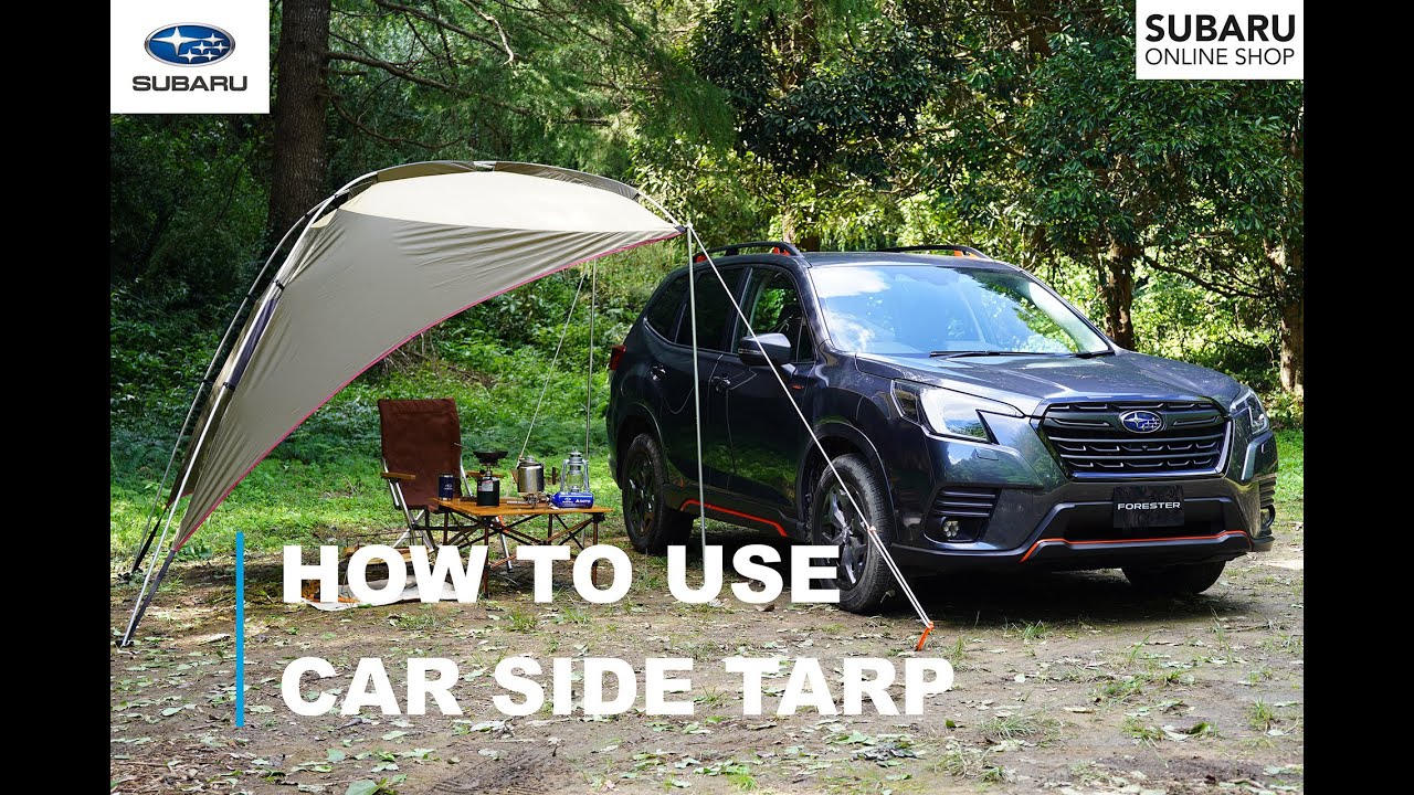 SUBARU カーサイドタープ ベージュ SUBARU カーサイドタープ ベージュ