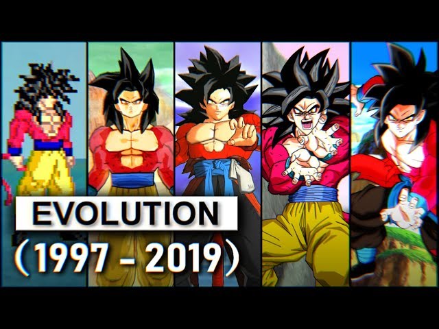 Evolution of Goku SSJ4 (1997-2019) スーパーサイヤ人4悟空 進化の