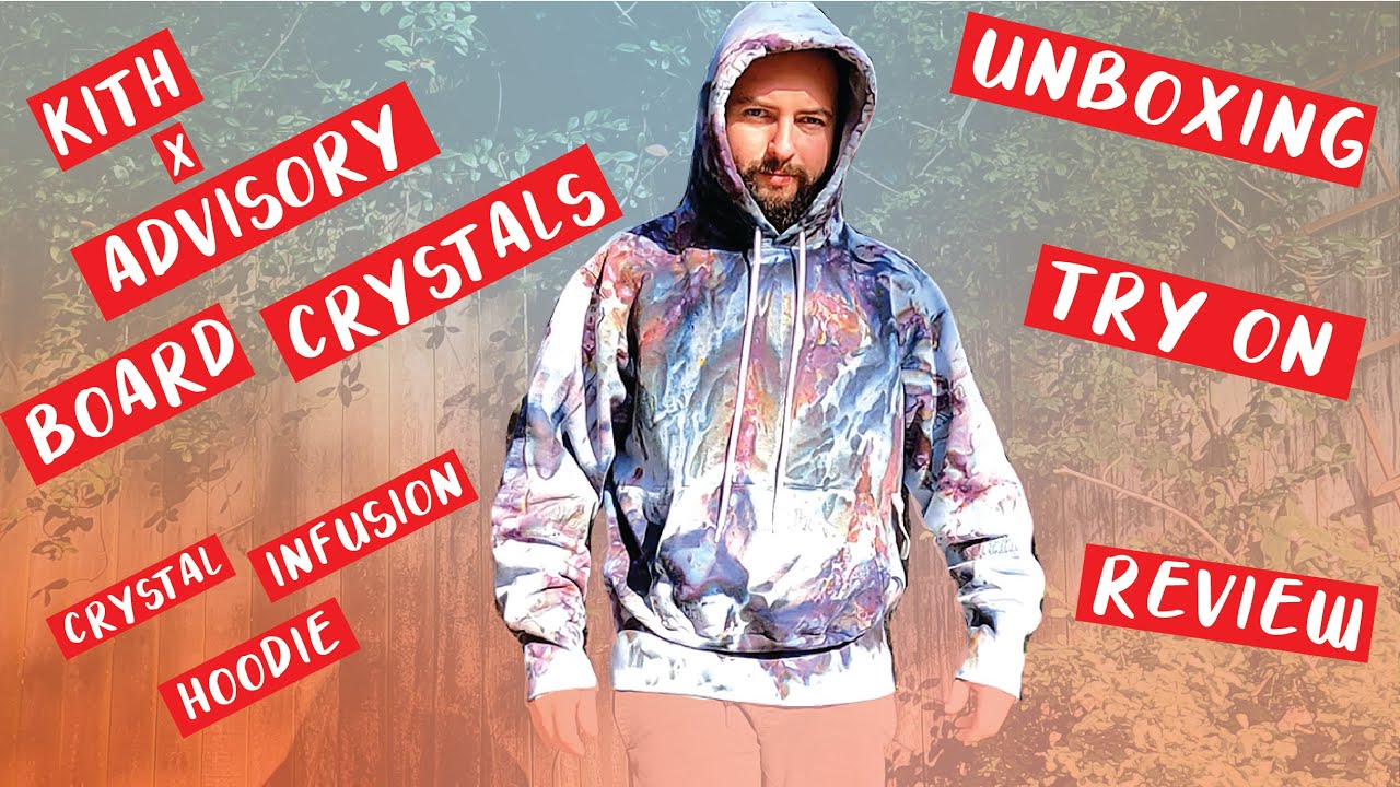 ADVISORY BOARD CRYSTALS x KITH CRYSTAL INFUSION HOODIE STORM DYE