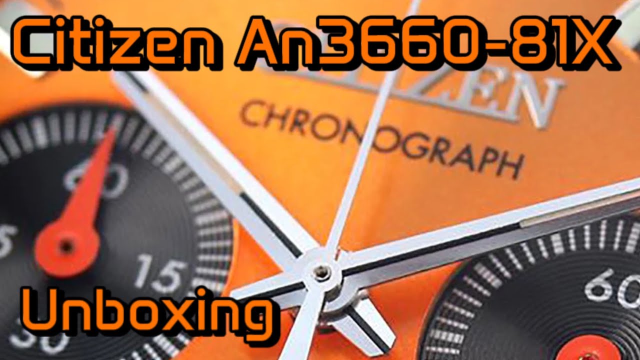 Unboxing the Citizen AN3660-81X Record Label Tsuno Orange