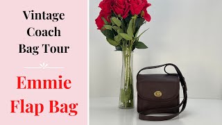 Vintage Coach Bag Tour | Emmie Flap Bag | Cristina Moda Vintage
