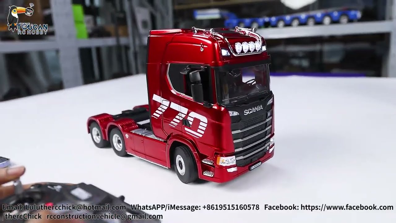 NEW HUINA Scania 770S 1/18 scale RC Toy Tractor Truck REVIEW - YouTube