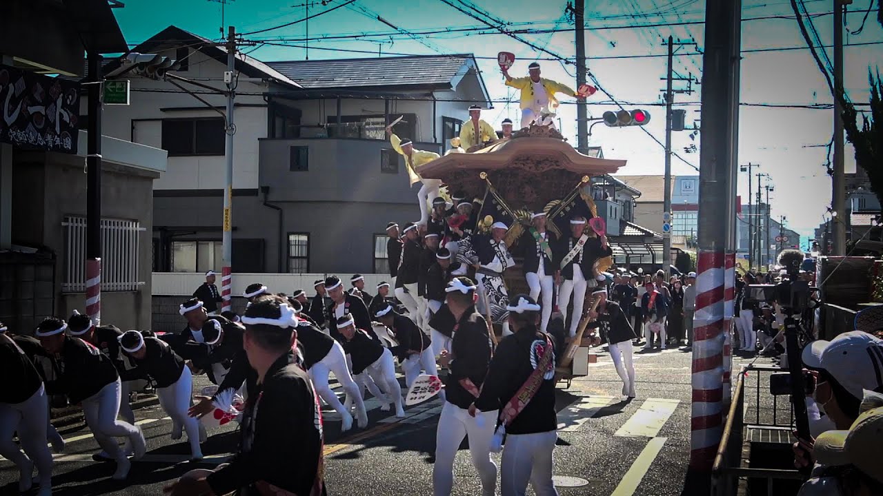 令和6年 泉大津市 穴師地区だんじり祭 板原パレード 日陸やりまわし