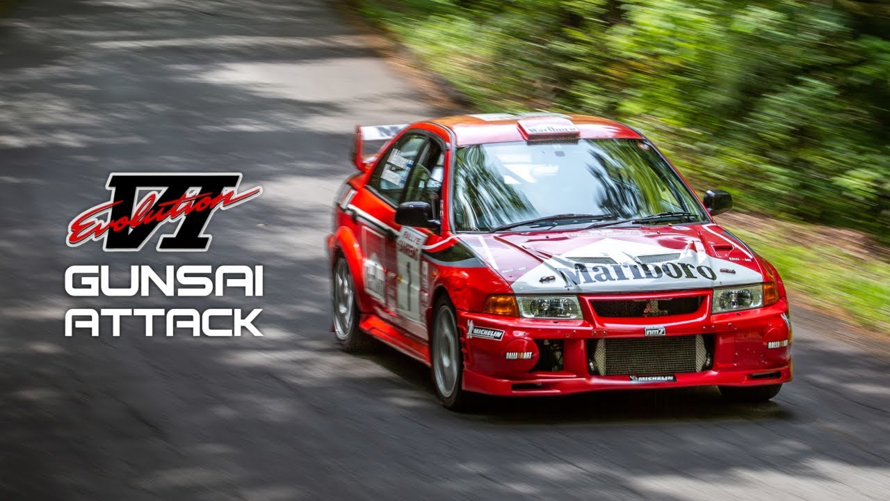 LANCER EVOLUTION 6 RALLY CAR @GUNSAI BIGMEET - YouTube